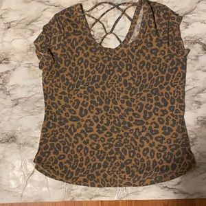 No Boundaries Juniors' Plus Size Criss Cross T-Shirt